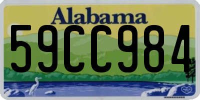 AL license plate 59CC984