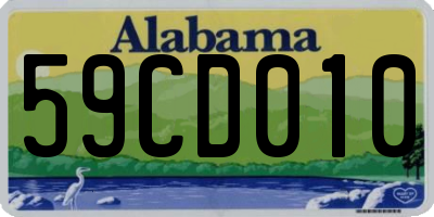 AL license plate 59CD010