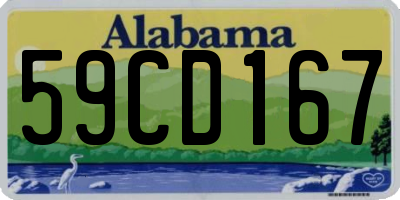 AL license plate 59CD167