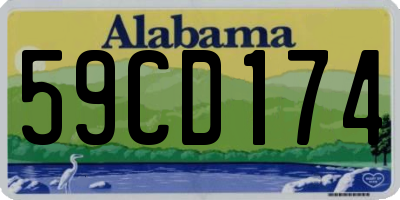 AL license plate 59CD174
