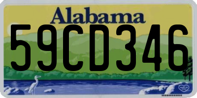 AL license plate 59CD346