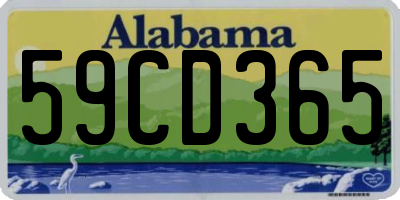 AL license plate 59CD365