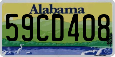 AL license plate 59CD408