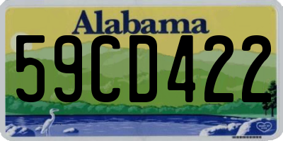 AL license plate 59CD422