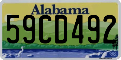AL license plate 59CD492