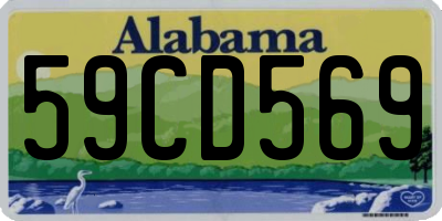 AL license plate 59CD569