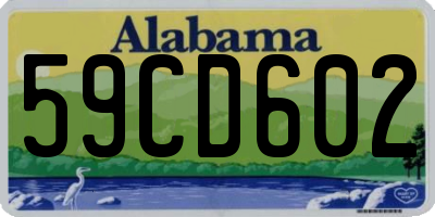 AL license plate 59CD602