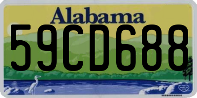 AL license plate 59CD688
