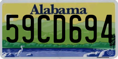 AL license plate 59CD694