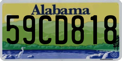 AL license plate 59CD818
