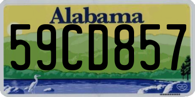 AL license plate 59CD857
