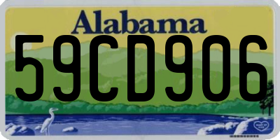 AL license plate 59CD906