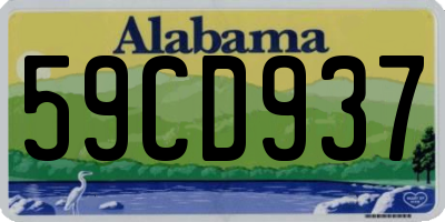 AL license plate 59CD937