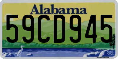 AL license plate 59CD945