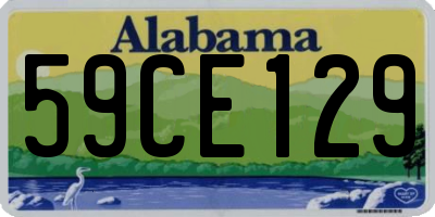 AL license plate 59CE129