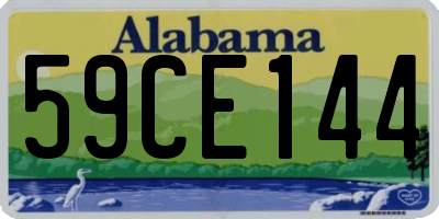 AL license plate 59CE144