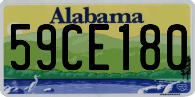 AL license plate 59CE180