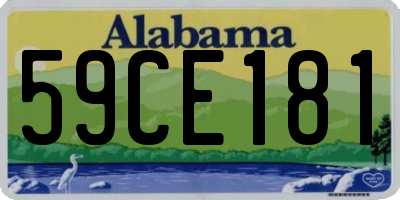 AL license plate 59CE181