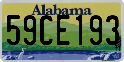 AL license plate 59CE193