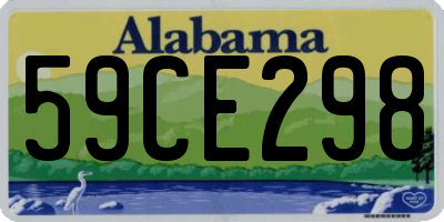 AL license plate 59CE298