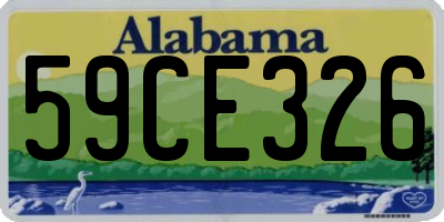 AL license plate 59CE326