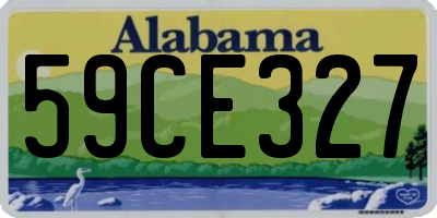 AL license plate 59CE327