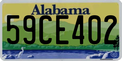AL license plate 59CE402