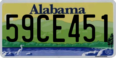AL license plate 59CE451