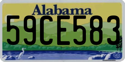 AL license plate 59CE583
