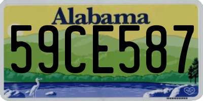 AL license plate 59CE587