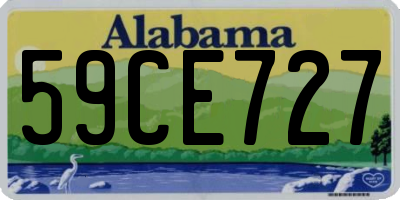 AL license plate 59CE727