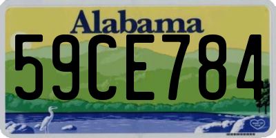 AL license plate 59CE784