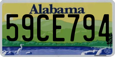 AL license plate 59CE794