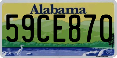 AL license plate 59CE870