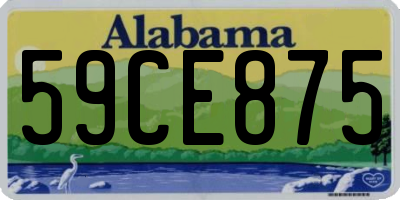 AL license plate 59CE875