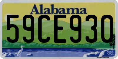 AL license plate 59CE930