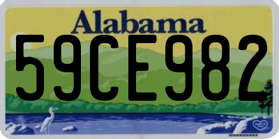 AL license plate 59CE982