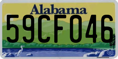 AL license plate 59CF046