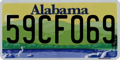 AL license plate 59CF069