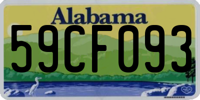 AL license plate 59CF093