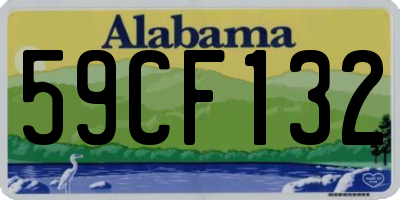 AL license plate 59CF132