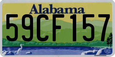 AL license plate 59CF157