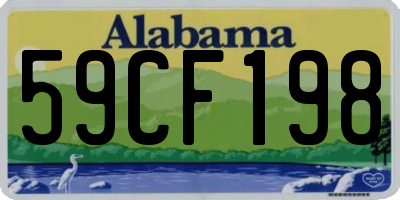 AL license plate 59CF198