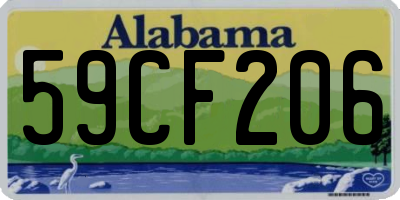 AL license plate 59CF206
