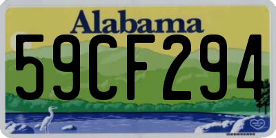 AL license plate 59CF294