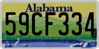 AL license plate 59CF334