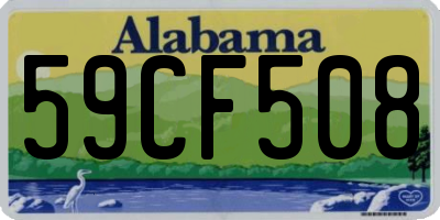 AL license plate 59CF508