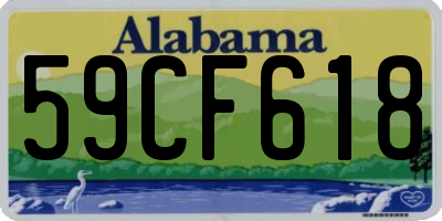 AL license plate 59CF618