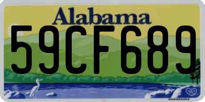 AL license plate 59CF689