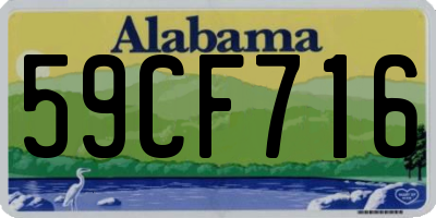 AL license plate 59CF716
